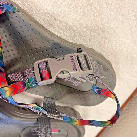 Skechers Women's Reggae Bright Direction Rainbow Sport Sandal Shoe Size 7 - Picture 7 of 10